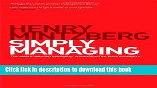 Books Simply Managing: What Managers Do - and Can Do Better Full Online KOMP