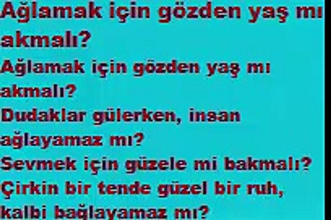 Ağlamak İçin Gözden Yaş mı Akmalı? (Victor Hugo)