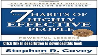 Books The 7 Habits of Highly Effective People: Powerful Lessons in Personal Change Full Online