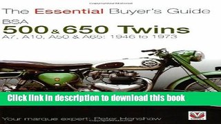 Read BSA 500   650 Twins: The Essential Buyer s Guide Ebook Free