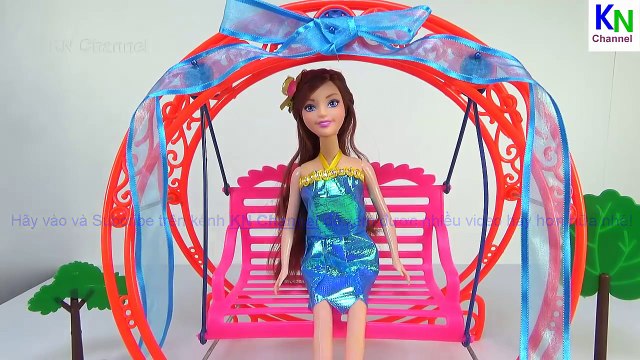 Đồ chơi trẻ em Bé Na Búp Bê Công Chúa chơi xích đu trò chơi bác sĩ Baby Doll & Swing kid toys