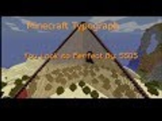 Minecraft Typograph: She looks so Perfect By 5SOS