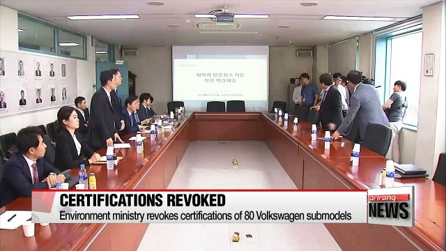 Korea halts sales of Volkswagen vehicles in emissions-rigging scandal