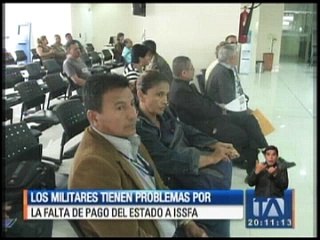 Los militares tienen problemas por falta de pago del Estado al ISSFA