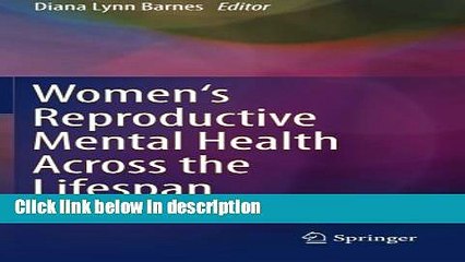 Books Women s Reproductive Mental Health Across the Lifespan Full Online