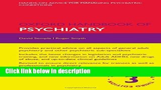 Ebook Oxford Handbook of Psychiatry (Oxford Medical Handbooks) Full Online