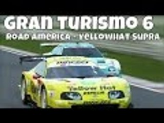 GT6 Gran Turismo 6 | Road America | Yellowhat YMS Supra | 6 Lap Race + Replay
