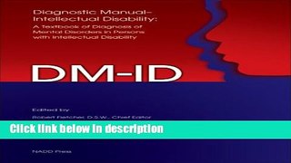 Books Diagnostic Manual-Intellectual Disability (DM-ID): A Textbook of Diagnosis of Mental