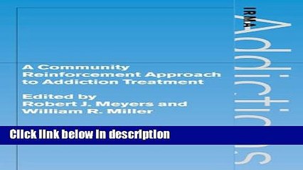 Books A Community Reinforcement Approach to Addiction Treatment (International Research Monographs