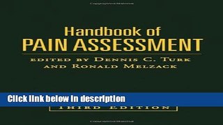 Books Handbook of Pain Assessment, Third Edition Full Online