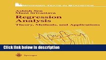Books Regression Analysis: Theory, Methods, and Applications (Springer Texts in Statistics) Free