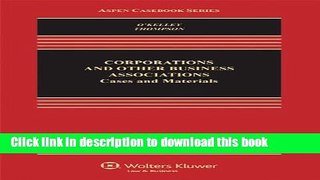 [Read PDF] Corporations and Other Business Associations: Cases and Materials Ebook Free