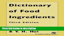 Books Dictionary of Food and Ingredients (Dictionary of Food Ingredients) Free Online