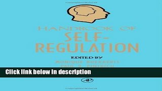 Books Handbook of Self-Regulation Free Download
