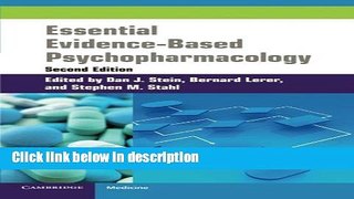 Ebook Essential Evidence-Based Psychopharmacology (Cambridge Medicine (Paperback)) Full Online