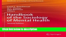 Books Handbook of the Sociology of Mental Health (Handbooks of Sociology and Social Research) Full