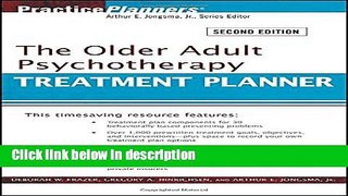 Books The Older Adult Psychotherapy Treatment Planner Free Online