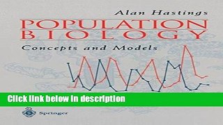 Ebook Population Biology: Concepts and Models Free Download