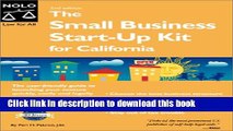 Books The Small Business Start-Up Kit for California with CDROM Full Download