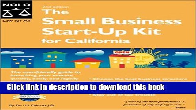 Books The Small Business Start-Up Kit for California with CDROM Full Download