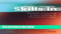 Ebook Skills in Person-Centred Counselling   Psychotherapy (Skills in Counselling   Psychotherapy