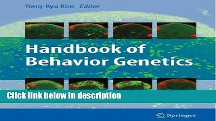 Books Handbook of Behavior Genetics Full Online