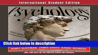 Books Psychology (Eighth International Student Edition) Free Online