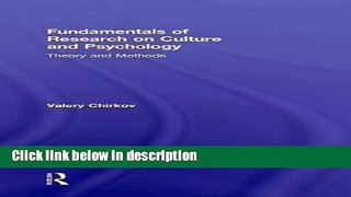 Ebook Fundamentals of Research on Culture and Psychology: Theory and Methods Free Online