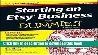 Ebook Starting an Etsy Business For Dummies Free Download