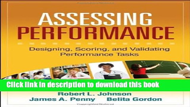 PDF Assessing Performance: Designing, Scoring, and Validating Performance Tasks Free Books