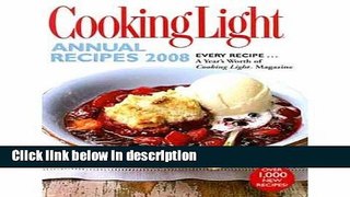 Ebook Cooking Light Annual Recipes 2008 Full Online