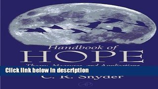 Books Handbook of Hope: Theory, Measures, and Applications Free Online