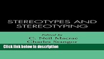 Books Stereotypes and Stereotyping Full Online