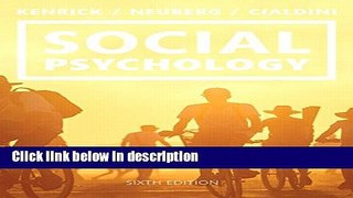 Ebook Social Psychology: Goals in Interaction Plus NEW MyPsychLab with Pearson eText -- Access