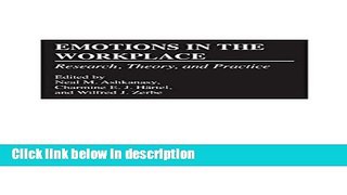Ebook Emotions in the Workplace: Research, Theory, and Practice Full Online