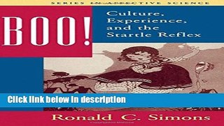 Books Boo! Culture, Experience, and the Startle Reflex (Series in Affective Science) Full Online