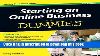 Ebook Starting an Online Business For Dummies Free Download