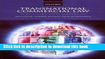 Ebook Transnational Commercial Law: Text, Cases and Materials Free Download