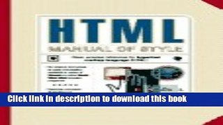 Books Html Manual of Style Full Online