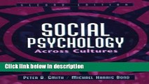 Ebook Social Psychology Across Cultures (2nd Edition) Full Online