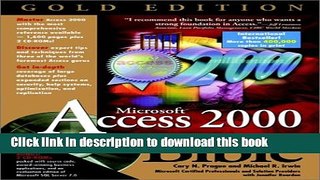 Ebook Microsoft Access 2000 Bible Full Online