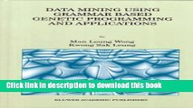 Ebook Data Mining Using Grammar Based Genetic Programming and Applications Full Download