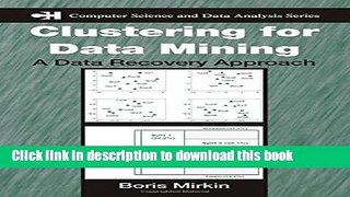 Books Clustering for Data Mining: A Data Recovery Approach Full Online