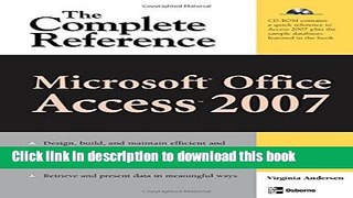 Ebook Microsoft Office Access 2007: The Complete Reference Free Online