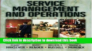 Books Service Management and Operations (2nd Edition) Free Online