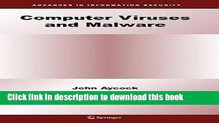 Ebook Computer Viruses and Malware Full Online