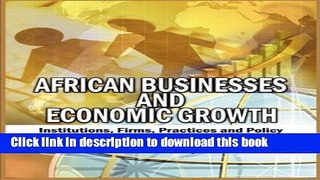 Books African Businesses and Economic Growth (PB) Full Online