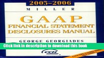 Ebook 2005-2006 Miller Gaap Financial Statement Disclosures Manual Full Online