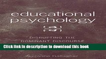 PDF  Educational Psychology: Disrupting the Dominant Discourse. Second Printing (Counterpoints)