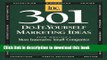 Books 301 Do-It-Yourself Marketing Ideas: From America s Most Innovative Small Companies Full Online